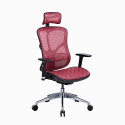 Ергономичен стол RFG TECH@STYLE, Multi-function механизъм, до 250 kg, червен - Scaune de birou