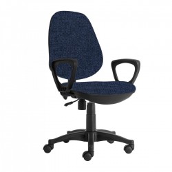 Ергономичен стол RFG Presto Black, текстил, до 130 kg, син - Scaune de birou