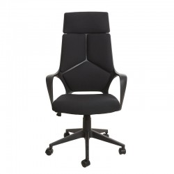 Директорски стол Force Black, текстил, Tilt механизъм, до 120 kg, черен - Scaune de birou