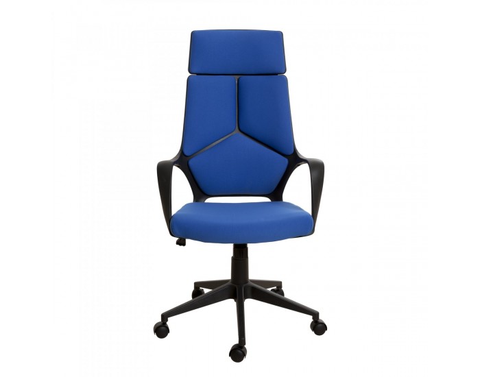 Директорски стол Force Black, текстил, Tilt механизъм, до 120 kg, тъмносин