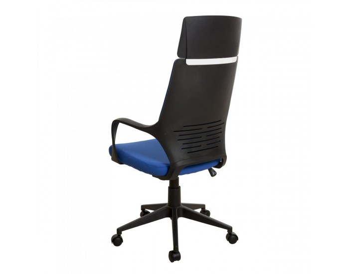 Директорски стол Force Black, текстил, Tilt механизъм, до 120 kg, тъмносин