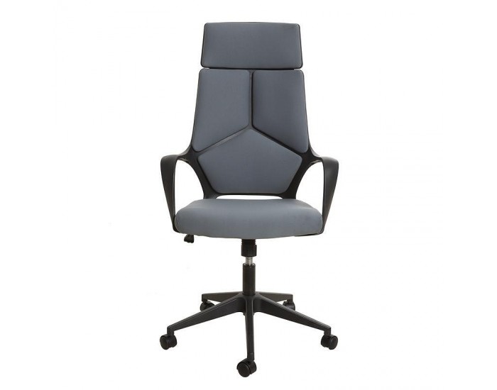 Директорски стол Force Black, текстил, Tilt механизъм, до 120 kg, сив