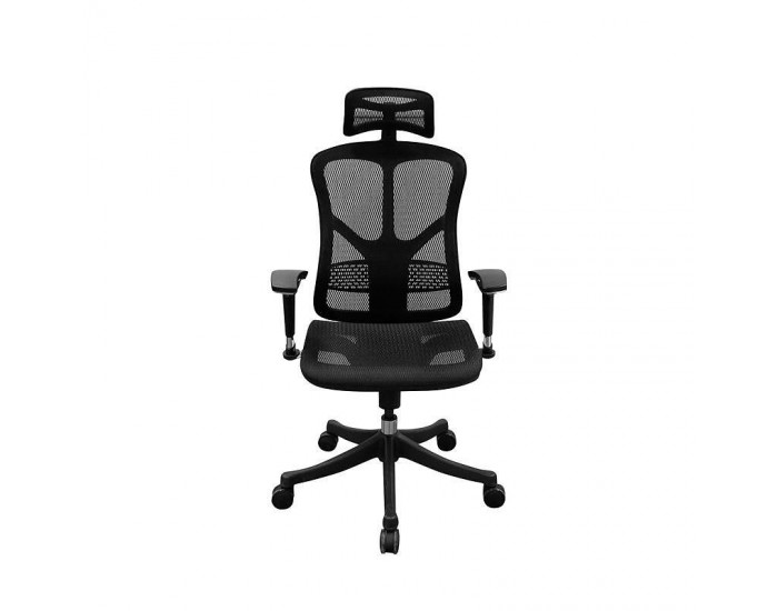 Ергономичен стол RFG TECH@SMART, Multi-function механизъм, до 250 kg, черен