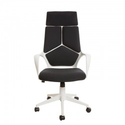 Директорски стол Force White, текстил, Tilt механизъм, до 120 kg, черен - Scaune de birou