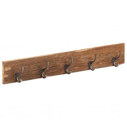 Sonata H Закачалка с 5 куки, 100x2,5x15 см, регенерирано дърво масив - Cuiere