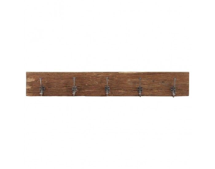 Sonata H Закачалка с 5 куки, 100x2,5x15 см, регенерирано дърво масив