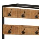Sonata H Закачалка с рафтове за обувки 68x30x182 см мангово дърво масив