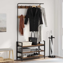 Sonata H Закачалка за палта Старо дърво 95 x 34 x 184 см Инженерно дърво - Cuiere