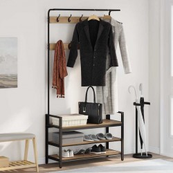 Sonata H Закачалка за палта дъб артизан 95 x 34 x 184 см Инженерно дърво - Cuiere