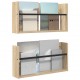 Sonata H Етажерка за списания с рафт 2 pcs Сонома дъб 60 x 12 x 30 см