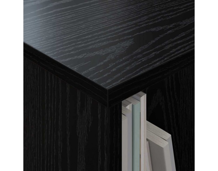 Sonata H Етажерка за списания Черния дъб 102 x 30 x 45 см