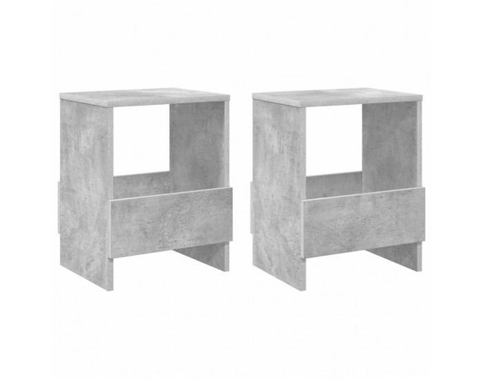 Sonata H Етажерка за списания 2 pcs Циментено сиво 35 x 30 x 45 см
