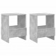 Sonata H Етажерка за списания 2 pcs Циментено сиво 35 x 30 x 45 см