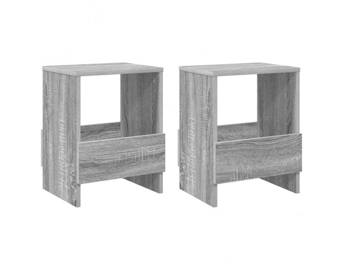 Sonata H Етажерка за списания 2 pcs Сив Сонома 35 x 30 x 45 см