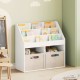 Sonata H Детска рафт за книги Бяло 72,5 x 29,5 x 69 см Инженерно дърво