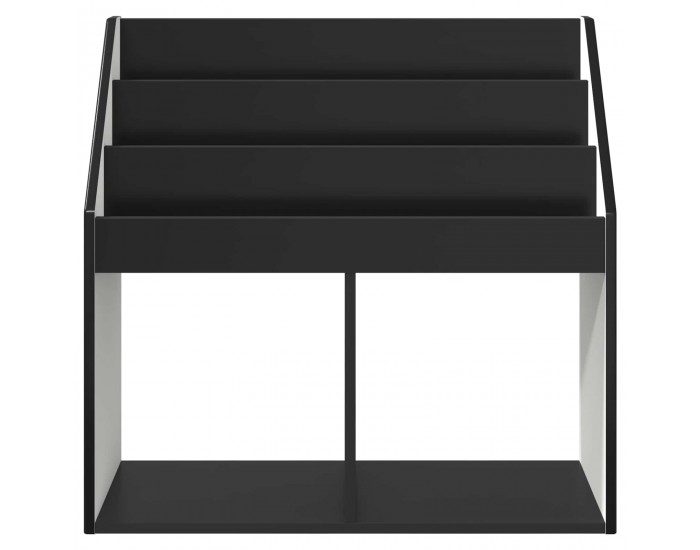 Sonata H Детска рафт за книги Черно 72,5 x 29,5 x 69 см Инженерно дърво