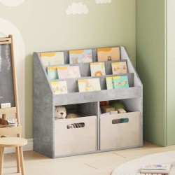 Sonata H Детска рафт за книги Циментено сиво 72,5 x 29,5 x 69 см - Hol