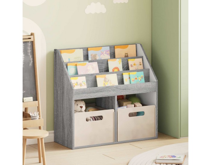 Sonata H Детска рафт за книги Сив Сонома 72,5 x 29,5 x 69 см