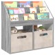 Sonata H Детска рафт за книги Сив Сонома 72,5 x 29,5 x 69 см