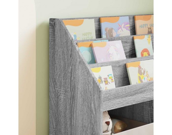 Sonata H Детска рафт за книги Сив Сонома 72,5 x 29,5 x 69 см