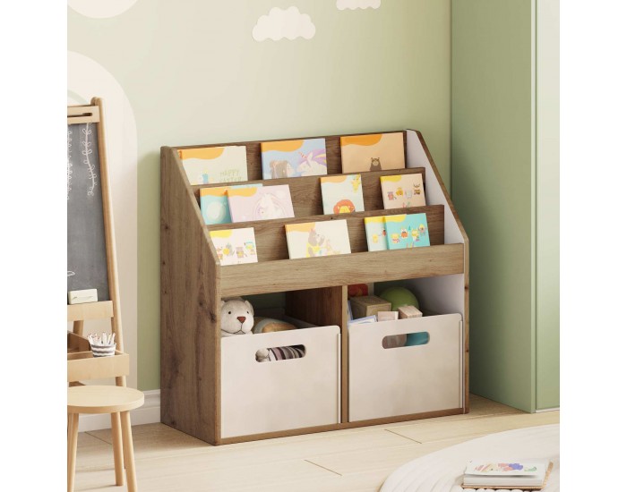 Sonata H Детска рафт за книги Дъб 72,5 x 29,5 x 69 см Инженерно дърво