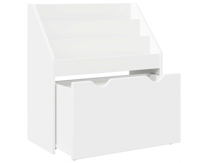 Sonata H Детска рафт за книги Бяло 60 x 29,5 x 69 см Инженерно дърво