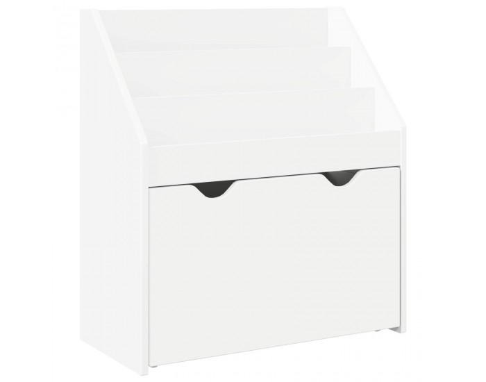 Sonata H Детска рафт за книги Бяло 60 x 29,5 x 69 см Инженерно дърво