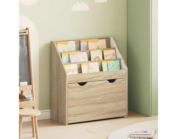 Sonata H Детска рафт за книги с чекмедже Сонома дъб 60 x 29,5 x 69 см