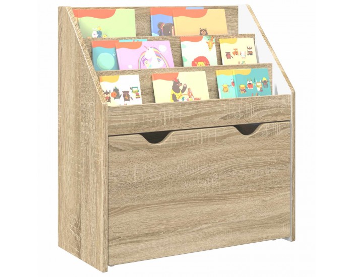 Sonata H Детска рафт за книги с чекмедже Сонома дъб 60 x 29,5 x 69 см