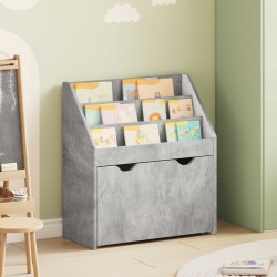Sonata H Детска рафт за книги Циментено сиво 60 x 29,5 x 69 см - Hol