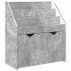 Sonata H Детска рафт за книги Циментено сиво 60 x 29,5 x 69 см