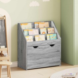 Sonata H Детска рафт за книги с чекмедже Сив Сонома 60 x 29,5 x 69 см - Hol