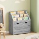 Sonata H Детска рафт за книги с чекмедже Сив Сонома 60 x 29,5 x 69 см