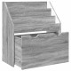 Sonata H Детска рафт за книги с чекмедже Сив Сонома 60 x 29,5 x 69 см