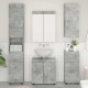 Sonata H Банен стенен шкаф с рафт TULUM Циментено сиво 37 x 24,5 x 86 см