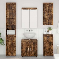 Sonata H Банен стенен шкаф с рафт TULUM Димян дъб 37 x 24,5 x 86 см - Dulapuri de baie