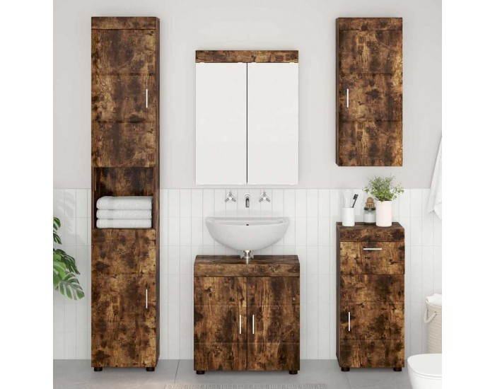 Sonata H Банен стенен шкаф с рафт TULUM Димян дъб 37 x 24,5 x 86 см