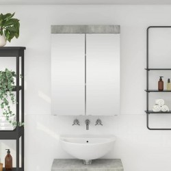Sonata H Шкаф с огледало за баня TULUM Циментено сиво 60 x 16,5 x 78 см - Dulapuri de baie