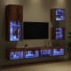 Sonata H ТВ стенни единици с LED 5 pcs Старо дърво Инженерно дърво