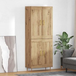 Sonata H Висок шкаф Дъб 69,5 x 34 x 180 см Инженерно дърво - Corpuri, vitrine, biblioteci modulare