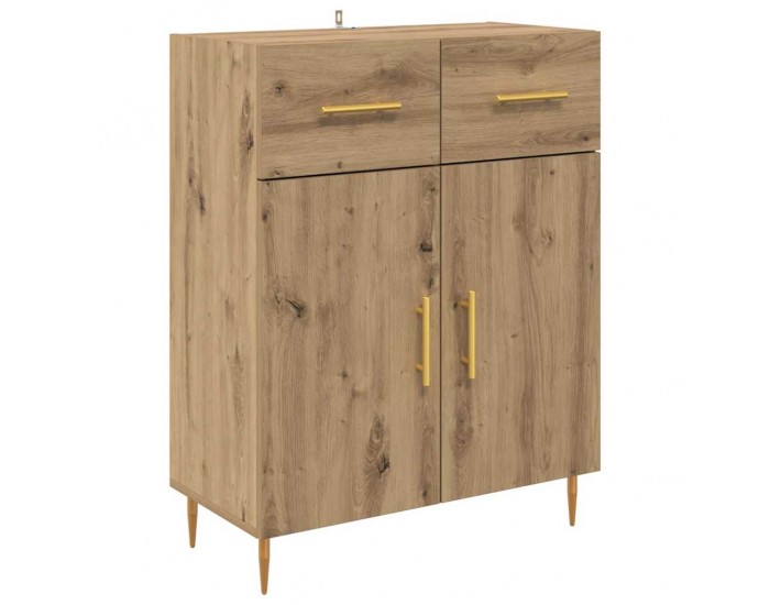 Sonata H Висок шкаф с чекмедже 2 pcs Дъб Инженерно дърво