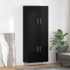 Sonata Bufet Stejar Negru 69,5 x 34 x 180 cm Lemn prelucrat