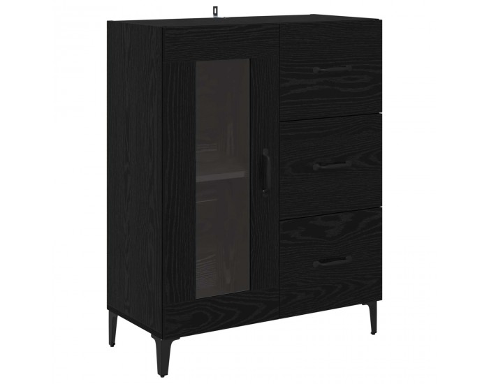 Sonata H Висок шкаф Черния дъб 69,5 x 34 x 180 см Инженерно дърво