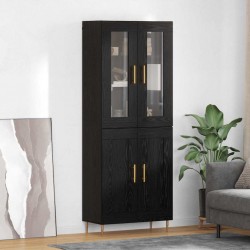 Sonata H Висок шкаф 2 pcs Черния дъб Инженерно дърво - Living