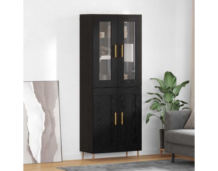 Sonata H Висок шкаф 2 pcs Черния дъб Инженерно дърво
