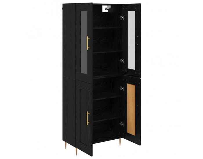 Sonata H Висок шкаф 2 pcs Черния дъб Инженерно дърво