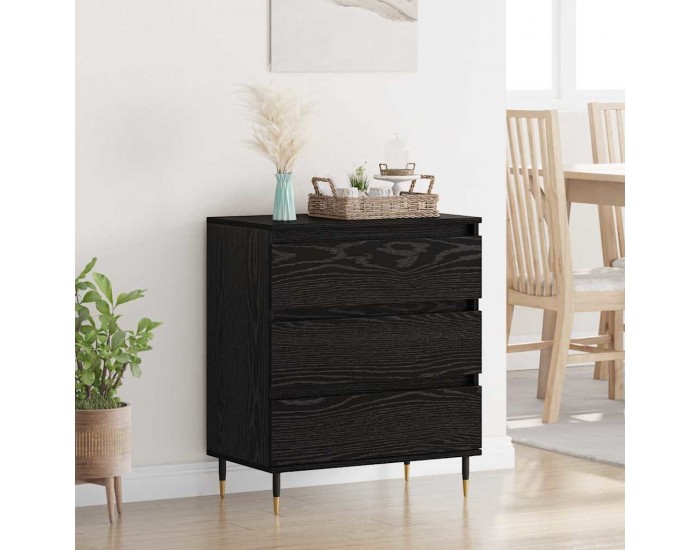 Sonata Bufet Stejar Negru 60 x 35 x 70 cm Lemn prelucrat