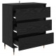 Sonata Bufet Stejar Negru 60 x 35 x 70 cm Lemn prelucrat