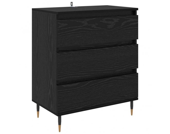 Sonata Bufet Stejar Negru 60 x 35 x 70 cm Lemn prelucrat