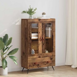 Sonata H Висок шкаф с чекмедже Старо дърво 69,5 x 31 x 115 см - Corpuri, vitrine, biblioteci modulare